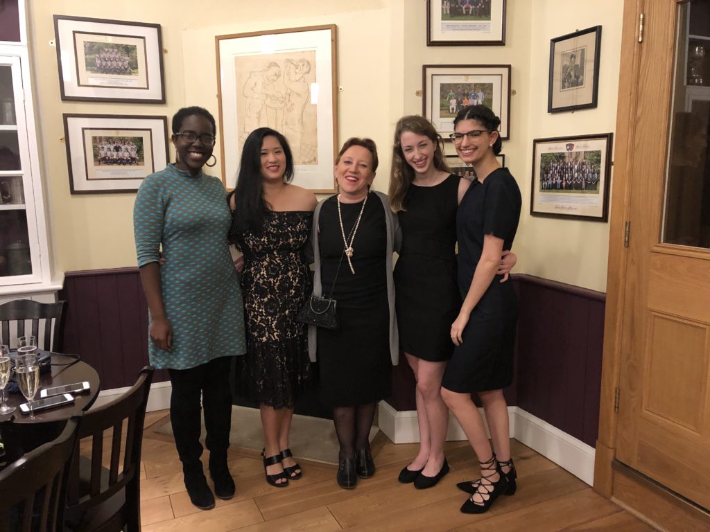 Group picture with Wellesley students participating at Oxford Global Ethics Seminar: War and Peace, Oxford University (2019).